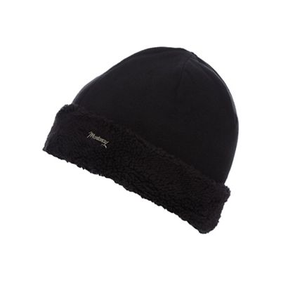 Girls' black fleece hat